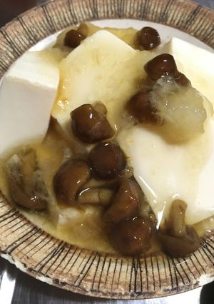 簡単☆豆腐のみぞれなめこ餡かけ-レシピのメイン写真