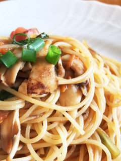 セロリとトマトと舞茸の和風柚子胡椒パスタ-レシピのメイン写真