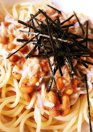 納豆梅しらすのパスタ-レシピのメイン写真