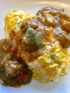 にんにくバターライスのオムカレー-レシピのメイン写真