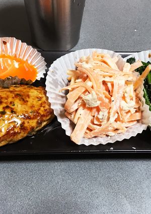 ☆晩酌に簡単ふわふわつくねとお野菜(改)-レシピのメイン写真