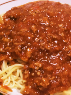 簡単!ミートソースパスタ-レシピのメイン写真