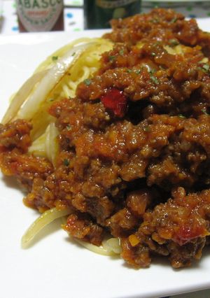野菜たっぷりミートソーススパゲッティ-レシピのメイン写真
