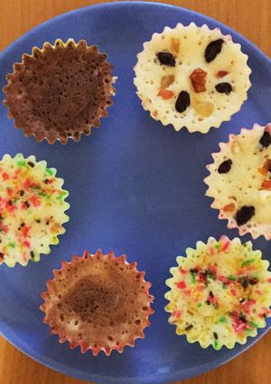 混ぜてレンジで5分のカップケーキ-レシピのメイン写真