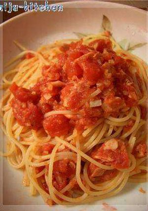 あっさりトマトとツナのパスタ-レシピのメイン写真