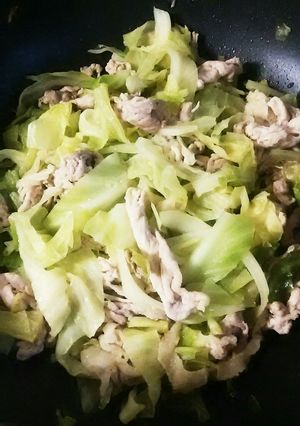 あっさり豚こまとキャベツのカレー炒め-レシピのメイン写真