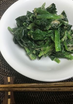 ほうれん草の練りゴマ和え-レシピのメイン写真