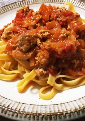 ♡食感を楽しむミートソース♡-レシピのメイン写真