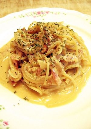 ヨーグルカルボナーラ-レシピのメイン写真