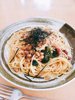 簡単!和風納豆パスタ-レシピのメイン写真