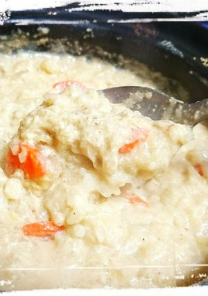 ゴマ豆乳おじや カチカチご飯を再生！-レシピのメイン写真