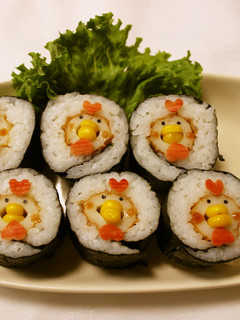 【節分】ちくわニワトリの恵方巻-レシピのメイン写真