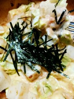 ☆キャベツ 明太マヨ 餅 チーズ 焼き♡-レシピのメイン写真