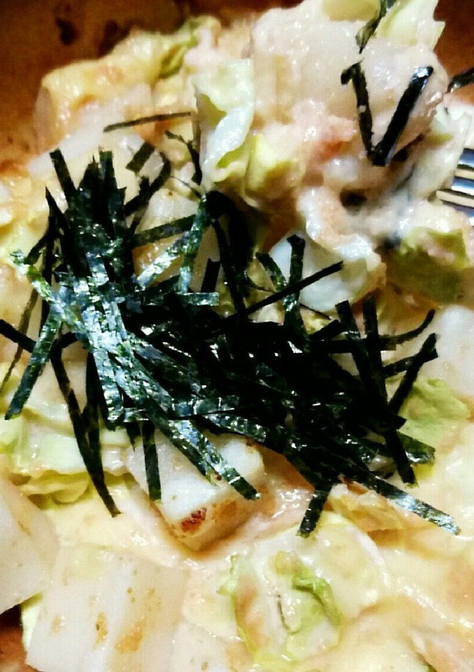 ☆キャベツ 明太マヨ 餅 チーズ 焼き♡-レシピのメイン写真