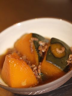 簡単!かぼちゃのそぼろ煮-レシピのメイン写真