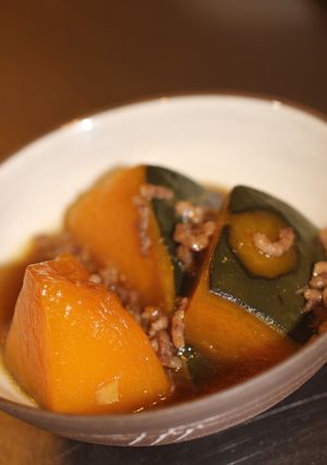 簡単!かぼちゃのそぼろ煮-レシピのメイン写真