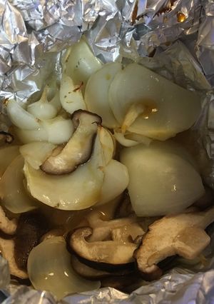 ユリ根と椎茸のホクホクホイル焼き❤︎-レシピのメイン写真