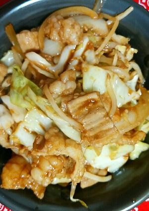 野菜たっぷり☆ホルモン鉄板！-レシピのメイン写真