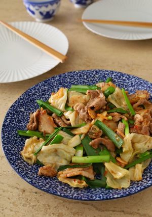 シャキッと旨辛！豚肉キャベツキムチ炒め-レシピのメイン写真