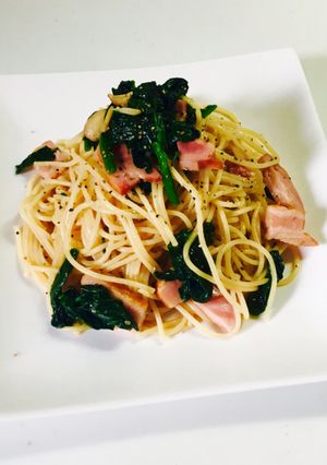 ほうれん草とベーコンのバター醤油パスタ-レシピのメイン写真