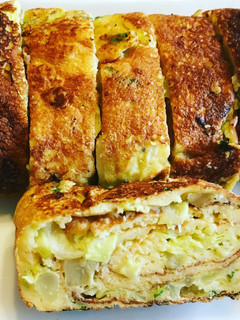 お好み焼き味のはんぺん入りふわふわ卵焼き-レシピのメイン写真