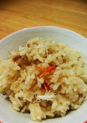 かにの炊き込みご飯-レシピのメイン写真