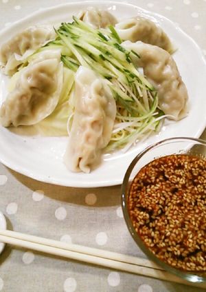 おうちで本格☆辛旨餃子つけ麺*広島風-レシピのメイン写真