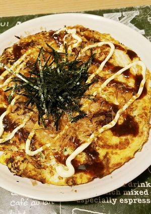 超カンタン！お好み焼き風卵焼き♪-レシピのメイン写真