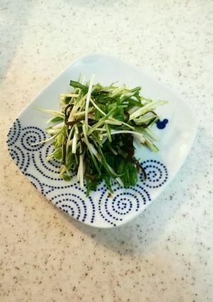 水菜の塩昆布和え-レシピのメイン写真