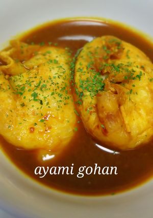 もちチーズ巾着～カレー煮込み～-レシピのメイン写真
