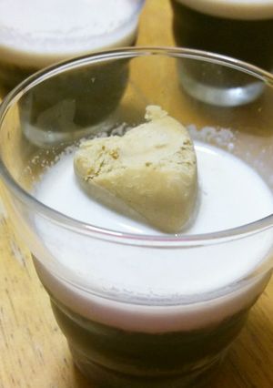 コーヒーゼリー　コーヒーアイス載せ-レシピのメイン写真