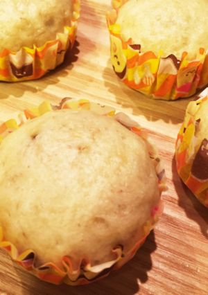ホットケーキミックスでバナナ蒸しパン-レシピのメイン写真