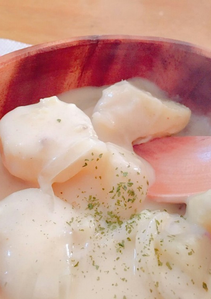 しっとりさつま芋のきな粉クリーム煮-レシピのメイン写真