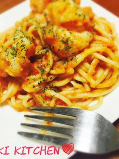 ♡エビのトマトクリームパスタ♡-レシピのメイン写真