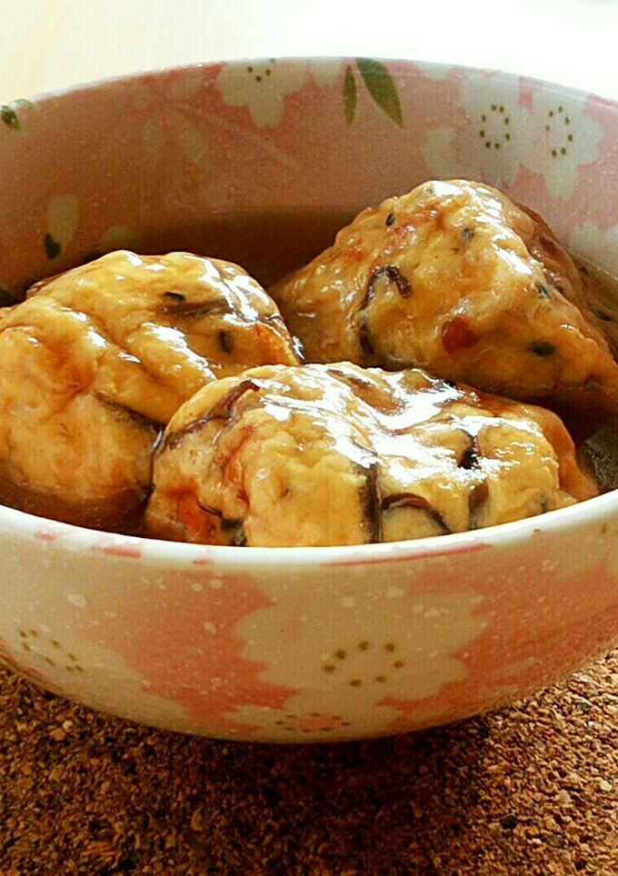 レンジで簡単　ひろうすのあんかけ-レシピのメイン写真