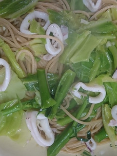 イカとキャベツのスパゲティー-レシピのメイン写真