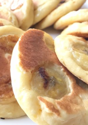 豆腐でふっくらバナナホットケーキ-レシピのメイン写真