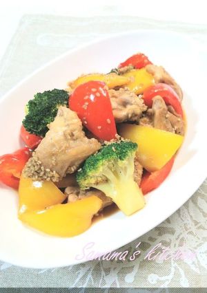 鶏とカラフル野菜のさっぱり焼き-レシピのメイン写真