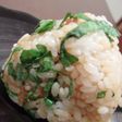 おかか醤油で大葉のおにぎり❤
