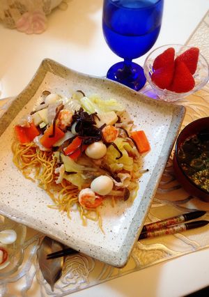 冷蔵庫のお片付けに！五目あんかけ焼きそば-レシピのメイン写真