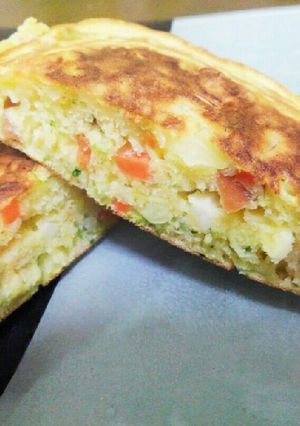 野菜嫌いの子供が進んで食べるおかずパン☆-レシピのメイン写真