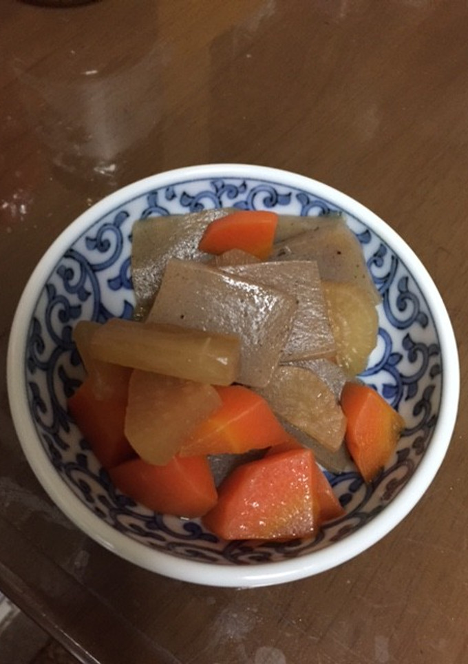 蒟蒻・大根・人参の煮物-レシピのメイン写真