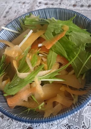ヤーコンと水菜のサラダ-レシピのメイン写真