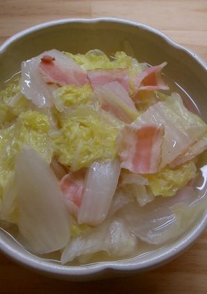 白菜とベーコンの重ね蒸し-レシピのメイン写真