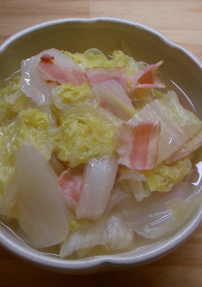 白菜とベーコンの重ね蒸し-レシピのメイン写真