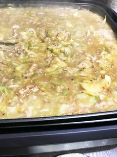 うちのホットプレートサイズのもんじゃ-レシピのメイン写真