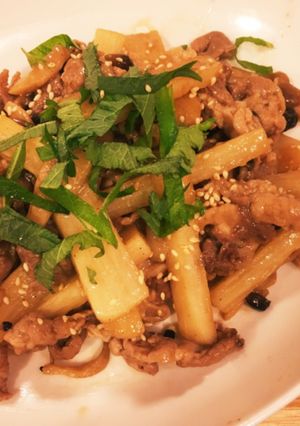 ★常備菜★豚肉と長いものオイスター炒め-レシピのメイン写真