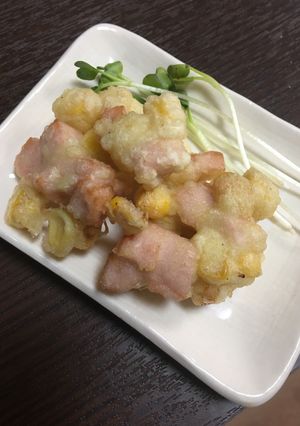 ギョニソとコーンのかき揚げ!-レシピのメイン写真
