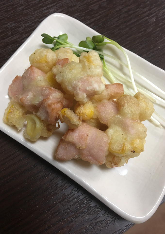 ギョニソとコーンのかき揚げ!-レシピのメイン写真