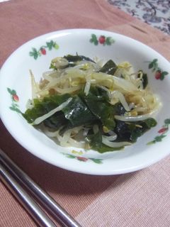 超簡単 もやしとわかめの中華風和え-レシピのメイン写真